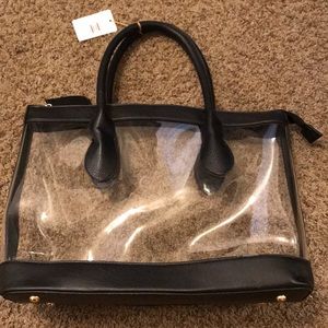 NEW WITH TAG, HIGH-END CLEAR PURSE (LARGE)